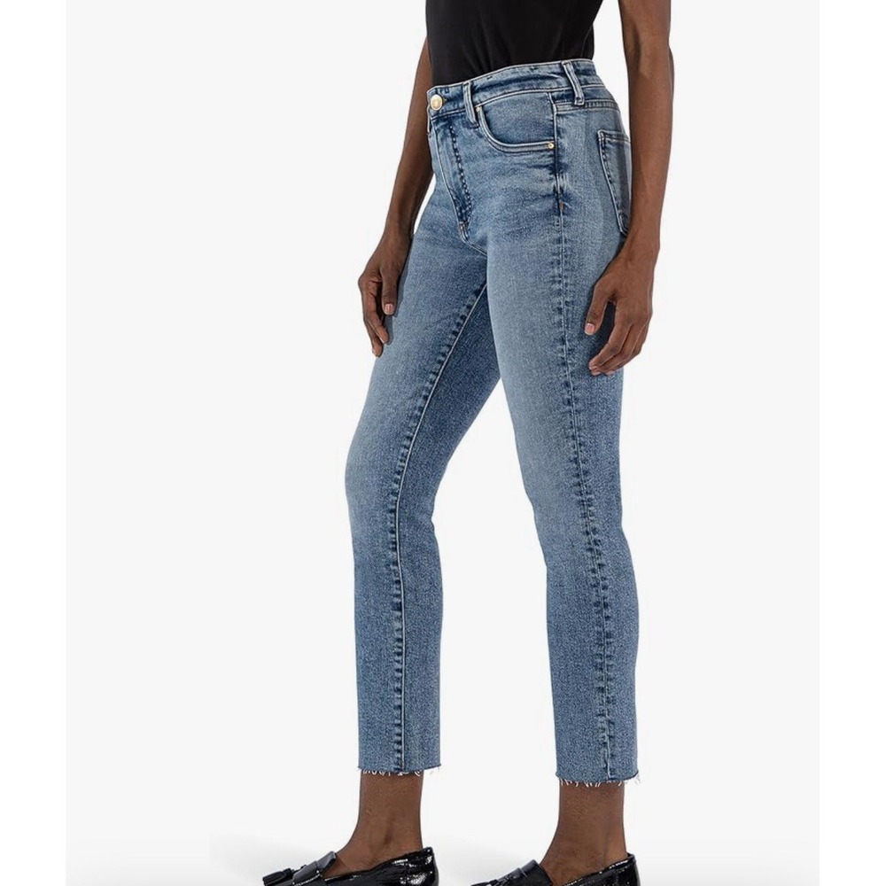 Kut from the Kloth Ankle Straight Reese Fab Ab Jeans Sz 4 Blue